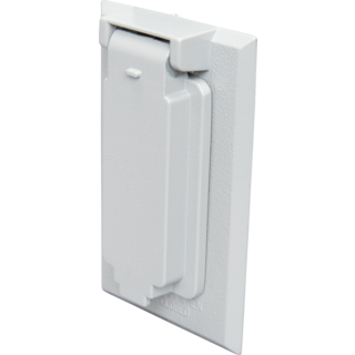 WI DP1A - 1 Gang Vertical Cover Single Receptacle
